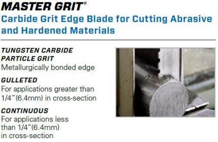 Welded to Length LENOX MASTER GRIT Blade Material
