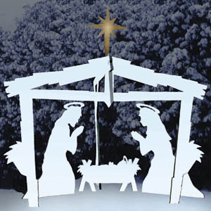 Christmas Plans, SC1151 Winter White Nativity, Woodworking ...
