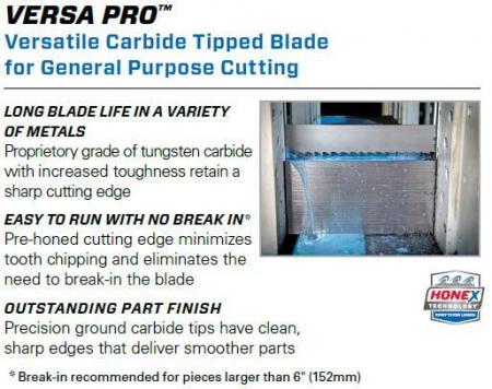Welded to Length LENOX VERSA PRO Blade Material